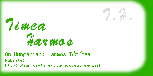 timea harmos business card